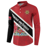 Personalized Trinidad and Tobago Button Sweatshirt Coat Of Arms Flag Style