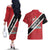 Personalized Trinidad and Tobago Couples Matching Off The Shoulder Long Sleeve Dress and Hawaiian Shirt Coat Of Arms Flag Style