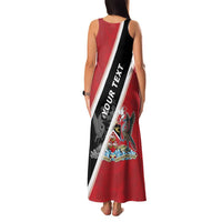 Personalized Trinidad and Tobago Family Matching Tank Maxi Dress and Hawaiian Shirt Coat Of Arms Flag Style