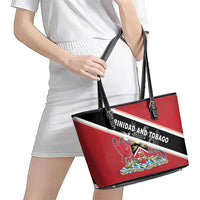 Trinidad and Tobago Leather Tote Bag Coat Of Arms Flag Style