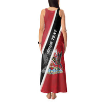 Personalized Trinidad and Tobago Tank Maxi Dress Coat Of Arms Flag Style