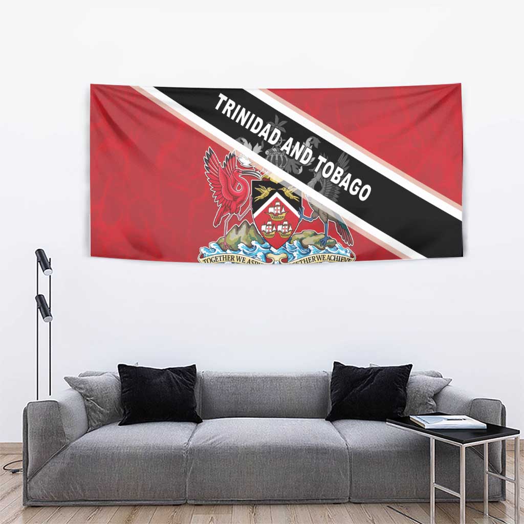 Trinidad and Tobago Tapestry Coat Of Arms Flag Style
