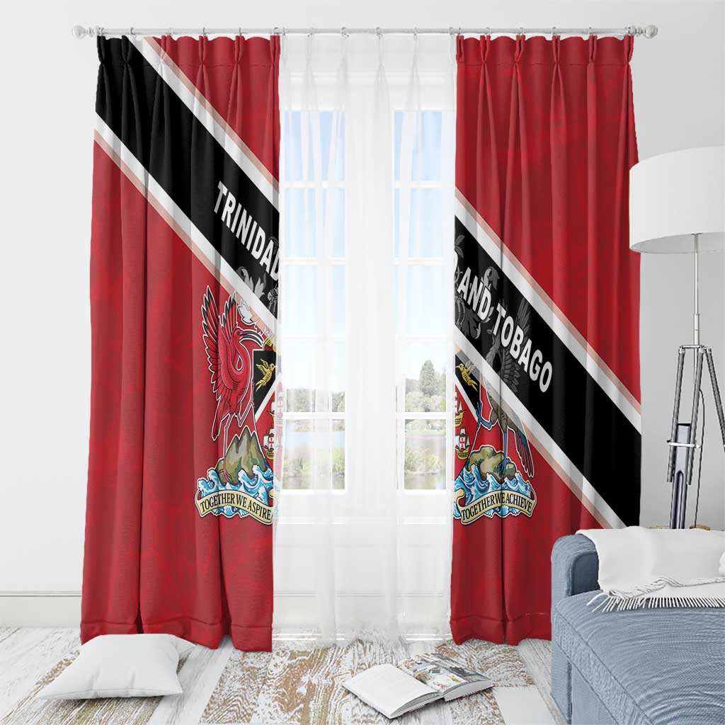 Trinidad and Tobago Window Curtain Coat Of Arms Flag Style