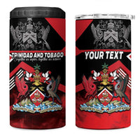 Personalized Trinidad and Tobago 4 in 1 Can Cooler Tumbler Unique Style