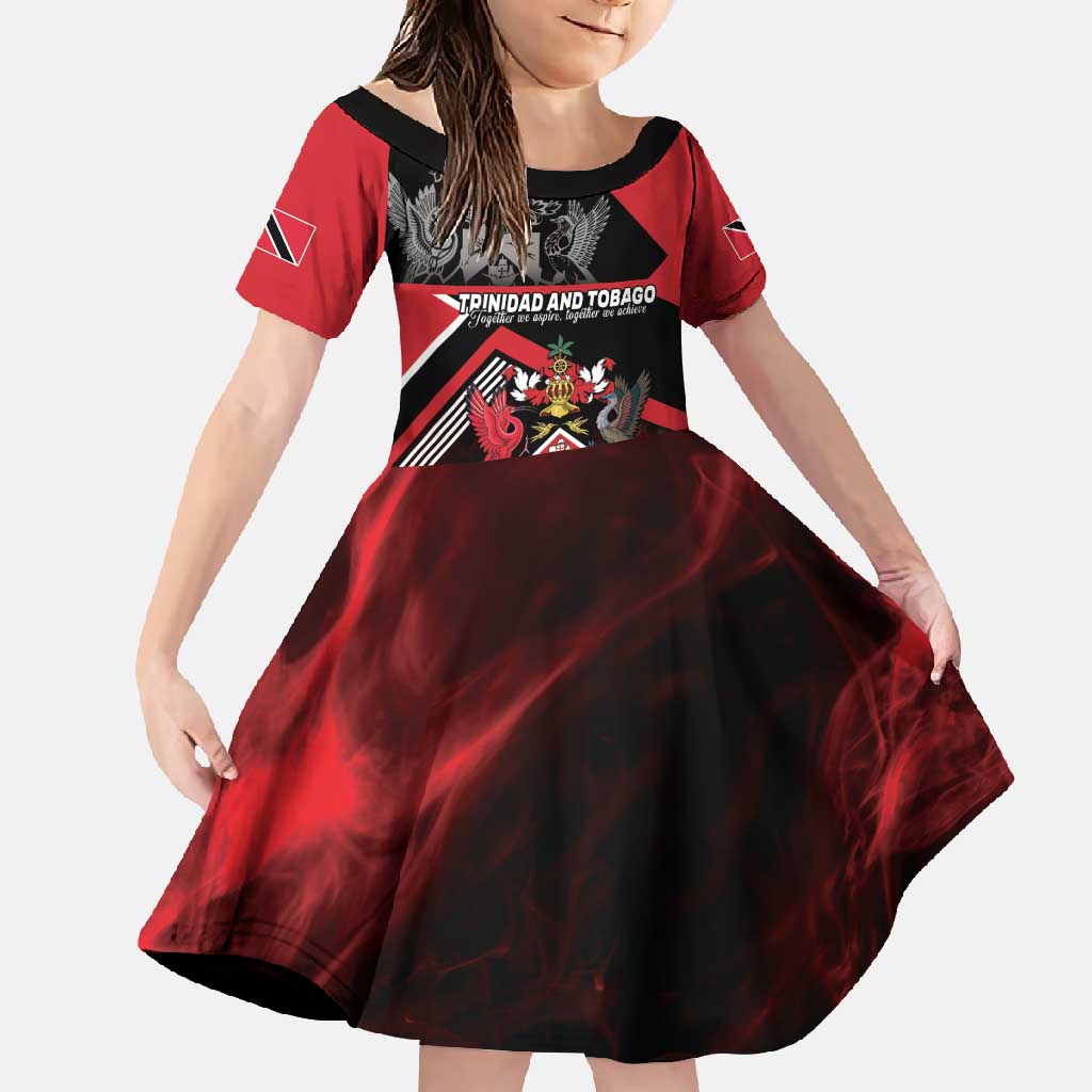 Personalized Trinidad and Tobago Family Matching Off Shoulder Maxi Dress and Hawaiian Shirt Unique Style