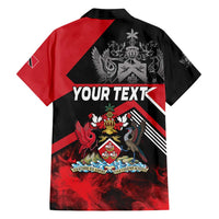 Personalized Trinidad and Tobago Family Matching Off Shoulder Maxi Dress and Hawaiian Shirt Unique Style