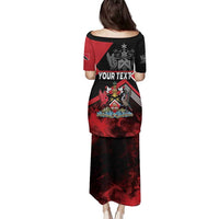 Personalized Trinidad and Tobago Family Matching Puletasi and Hawaiian Shirt Unique Style