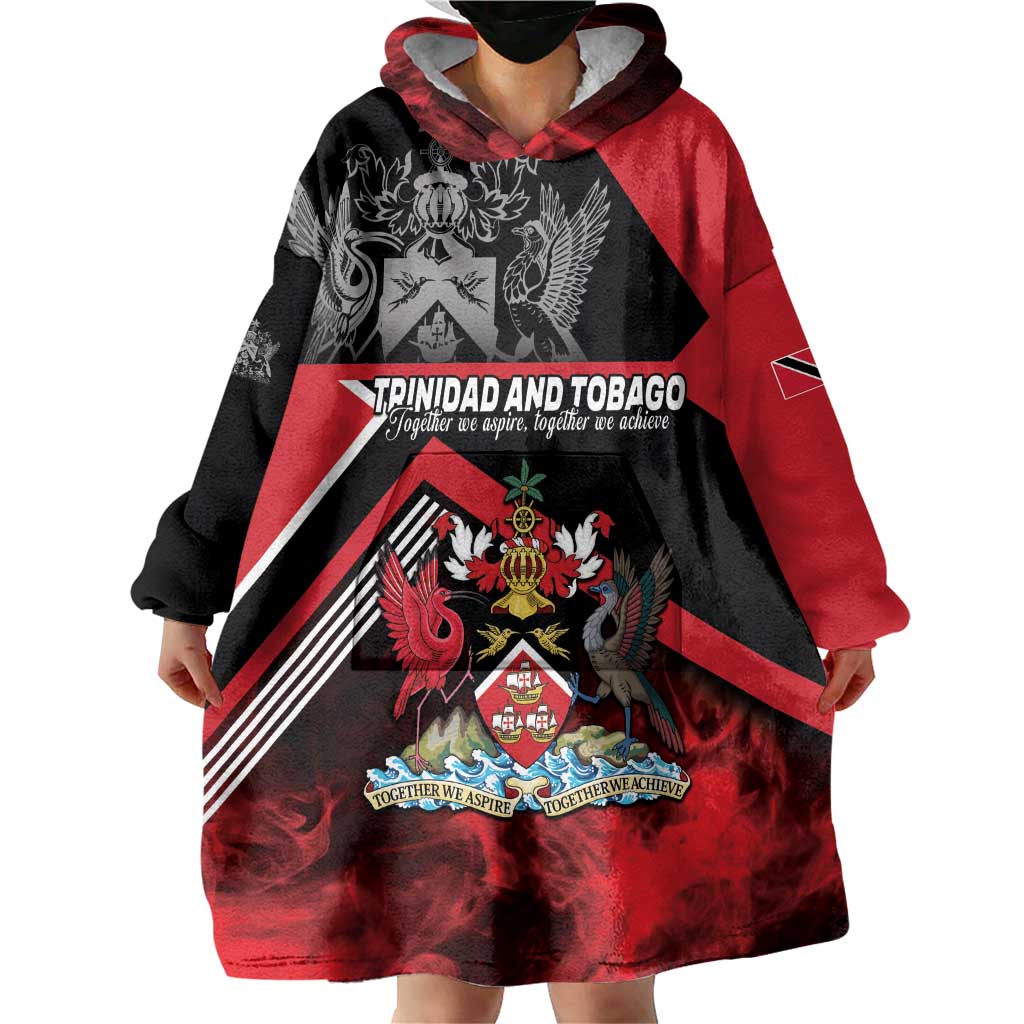 Personalized Trinidad and Tobago Wearable Blanket Hoodie Unique Style