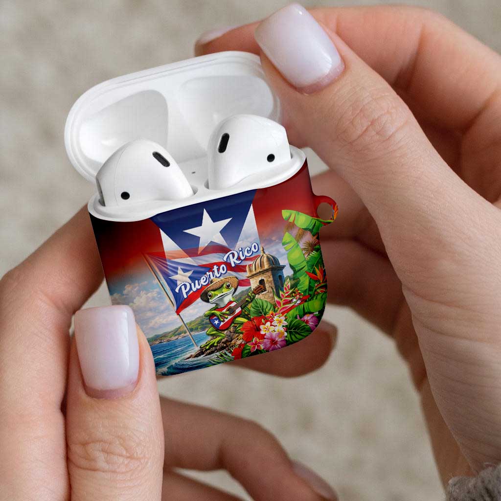 Puerto Rico Coqui Frog AirPods Case Happy Emancipation Day