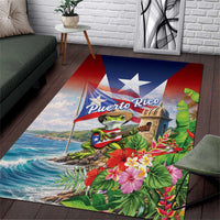 Puerto Rico Coqui Frog Area Rug Happy Emancipation Day