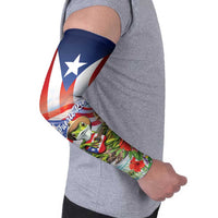 Puerto Rico Coqui Frog Arm Sleeves Happy Emancipation Day