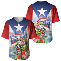 Puerto Rico Coqui Frog Baseball Jersey Happy Emancipation Day