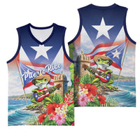Puerto Rico Coqui Frog Basketball Jersey Happy Emancipation Day