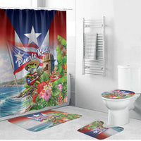 Puerto Rico Coqui Frog Bathroom Set Happy Emancipation Day