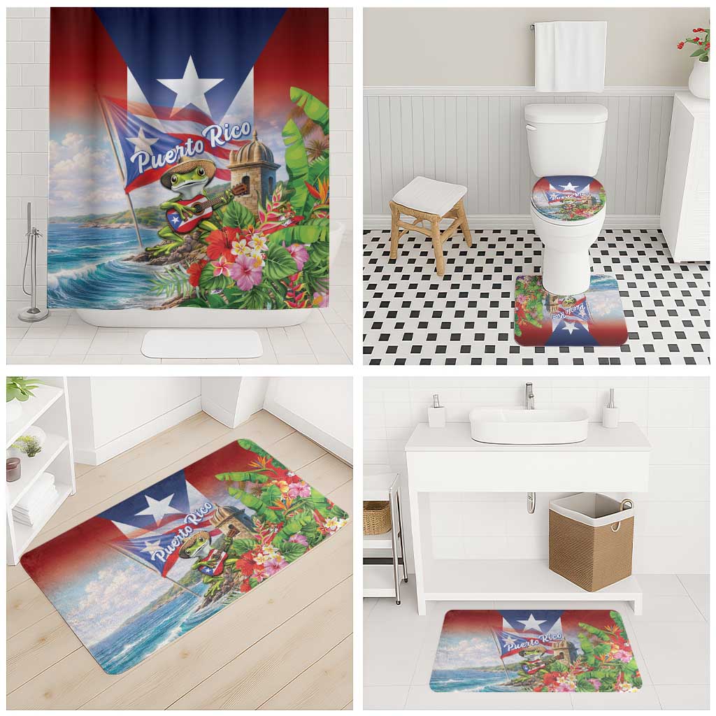 Puerto Rico Coqui Frog Bathroom Set Happy Emancipation Day