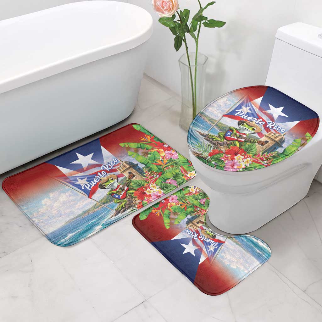Puerto Rico Coqui Frog Bathroom Set Happy Emancipation Day
