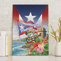 Puerto Rico Coqui Frog Canvas Wall Art Happy Emancipation Day