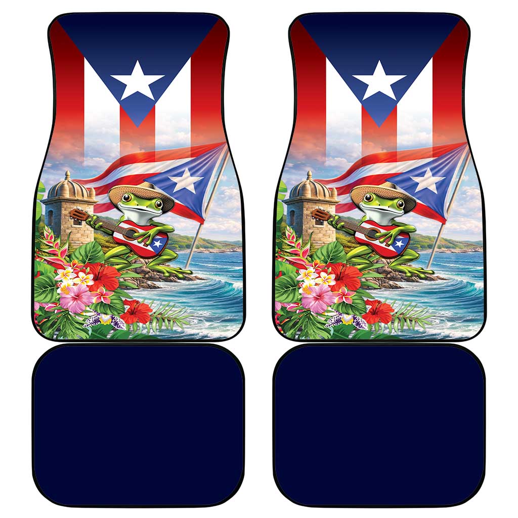 Puerto Rico Coqui Frog Car Mats Happy Emancipation Day