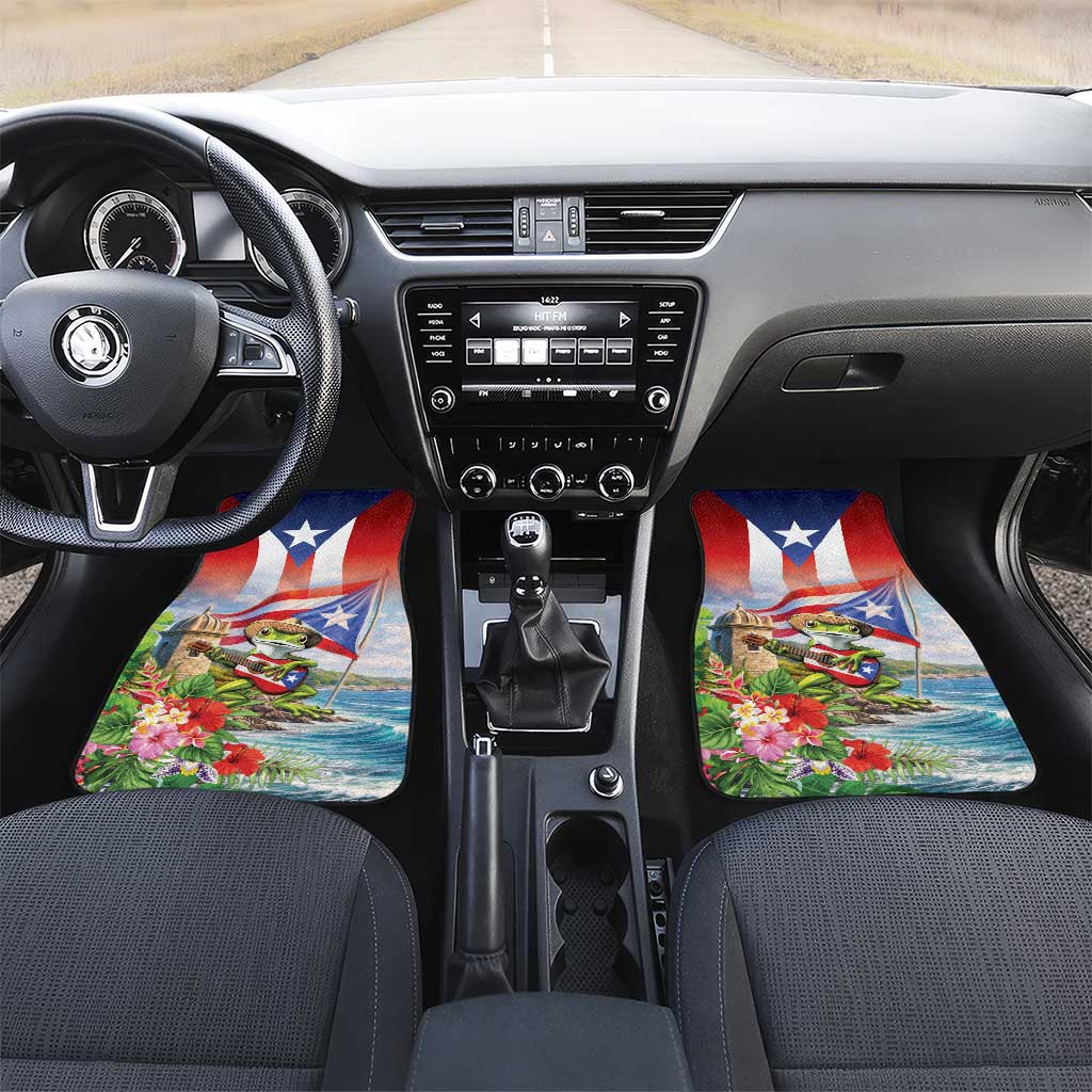 Puerto Rico Coqui Frog Car Mats Happy Emancipation Day