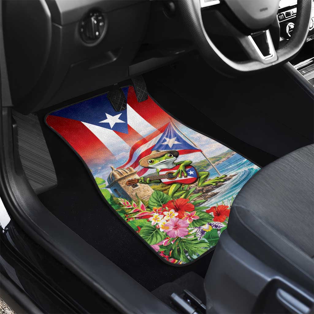 Puerto Rico Coqui Frog Car Mats Happy Emancipation Day