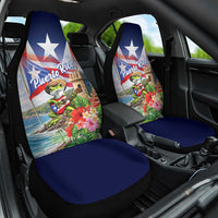 Puerto Rico Coqui Frog Car Seat Cover Happy Emancipation Day