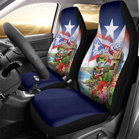 Puerto Rico Coqui Frog Car Seat Cover Happy Emancipation Day