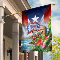 Puerto Rico Coqui Frog Garden Flag Happy Emancipation Day