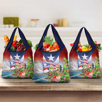 Puerto Rico Coqui Frog Grocery Bag Happy Emancipation Day