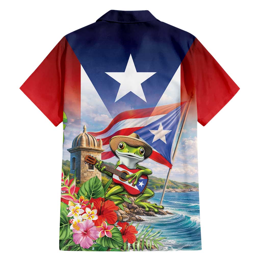 Puerto Rico Coqui Frog Hawaiian Shirt Happy Emancipation Day
