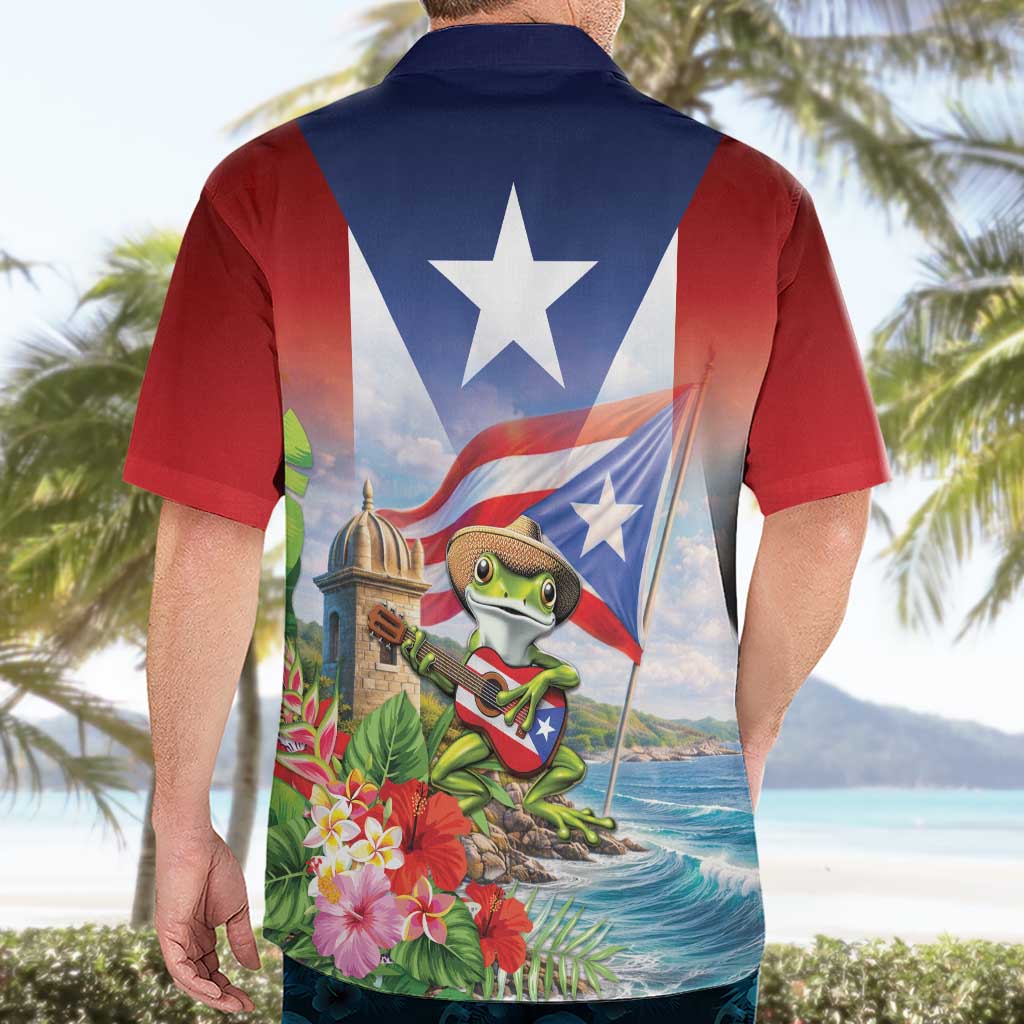 Puerto Rico Coqui Frog Hawaiian Shirt Happy Emancipation Day