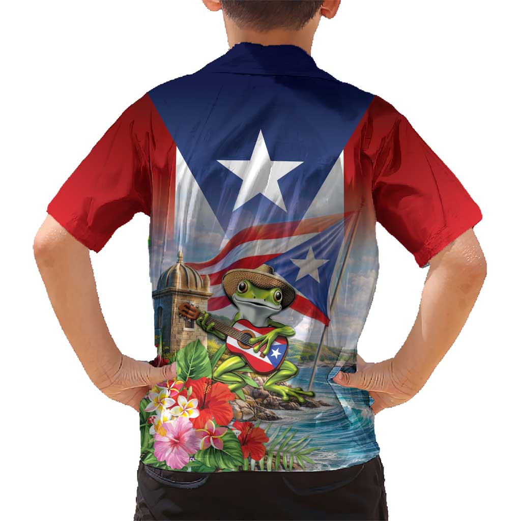 Puerto Rico Coqui Frog Hawaiian Shirt Happy Emancipation Day
