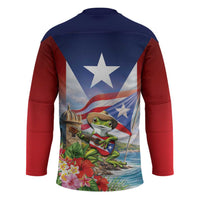 Puerto Rico Coqui Frog Hockey Jersey Happy Emancipation Day