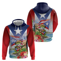 Puerto Rico Coqui Frog Hoodie Happy Emancipation Day