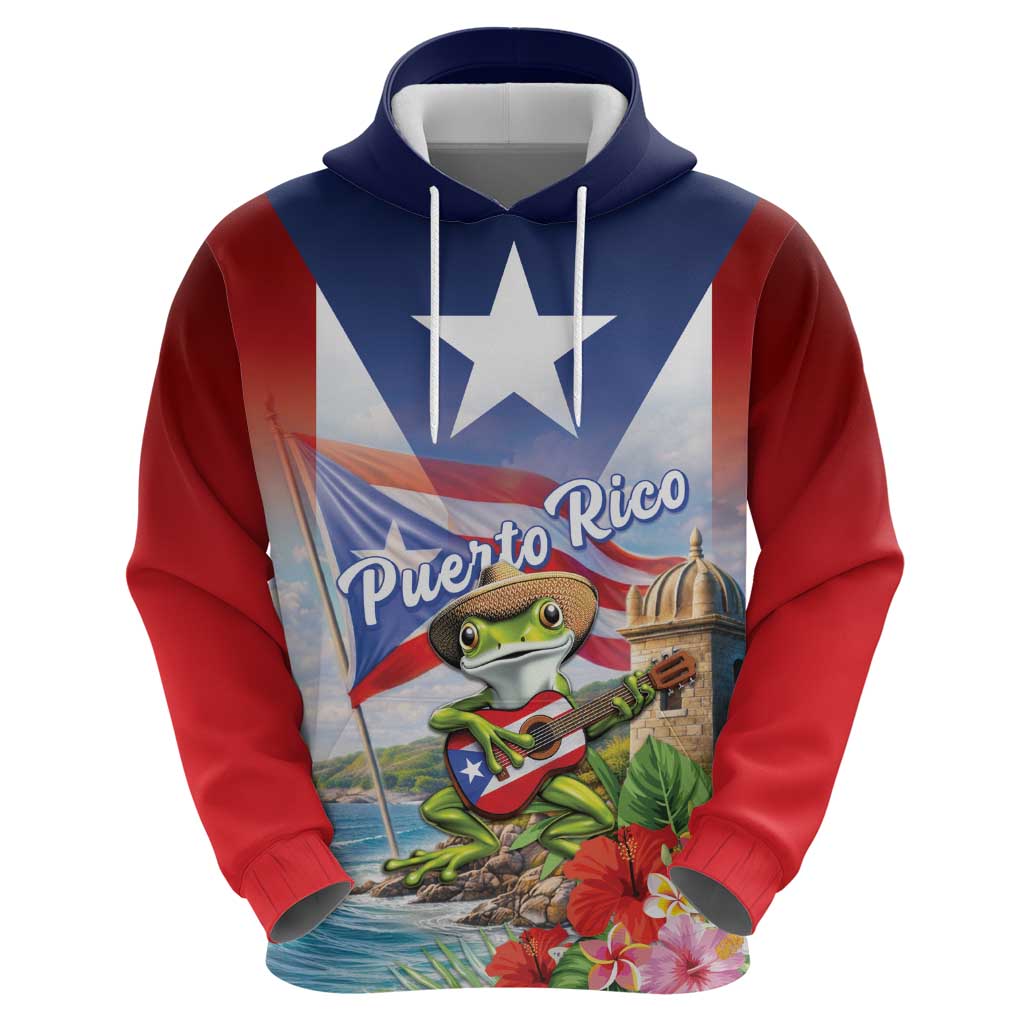 Puerto Rico Coqui Frog Hoodie Happy Emancipation Day