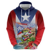Puerto Rico Coqui Frog Hoodie Happy Emancipation Day