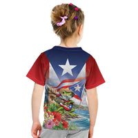 Puerto Rico Coqui Frog Kid T Shirt Happy Emancipation Day