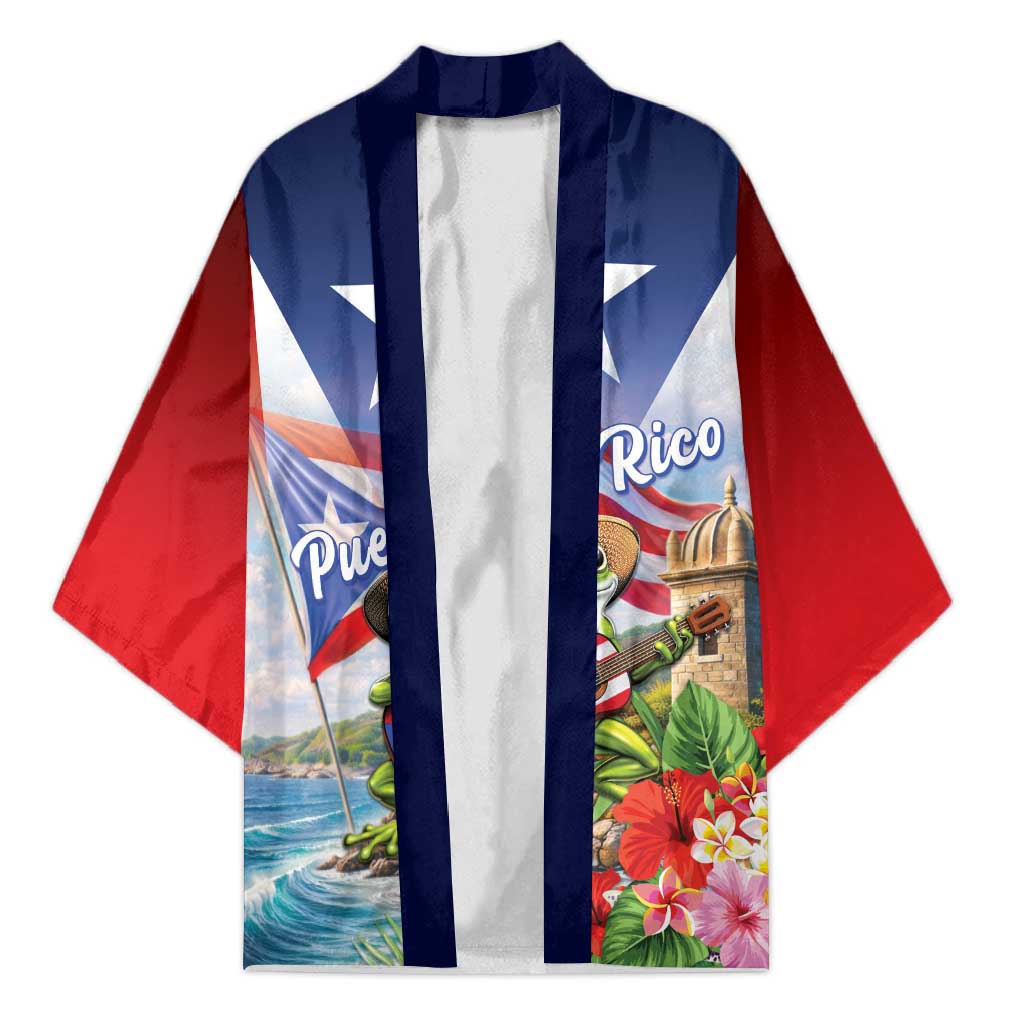 Puerto Rico Coqui Frog Kimono Happy Emancipation Day