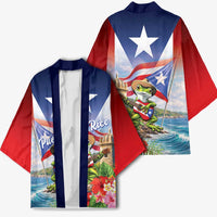 Puerto Rico Coqui Frog Kimono Happy Emancipation Day