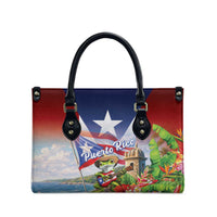 Puerto Rico Coqui Frog Leather Bag Happy Emancipation Day