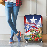 Puerto Rico Coqui Frog Luggage Cover Happy Emancipation Day
