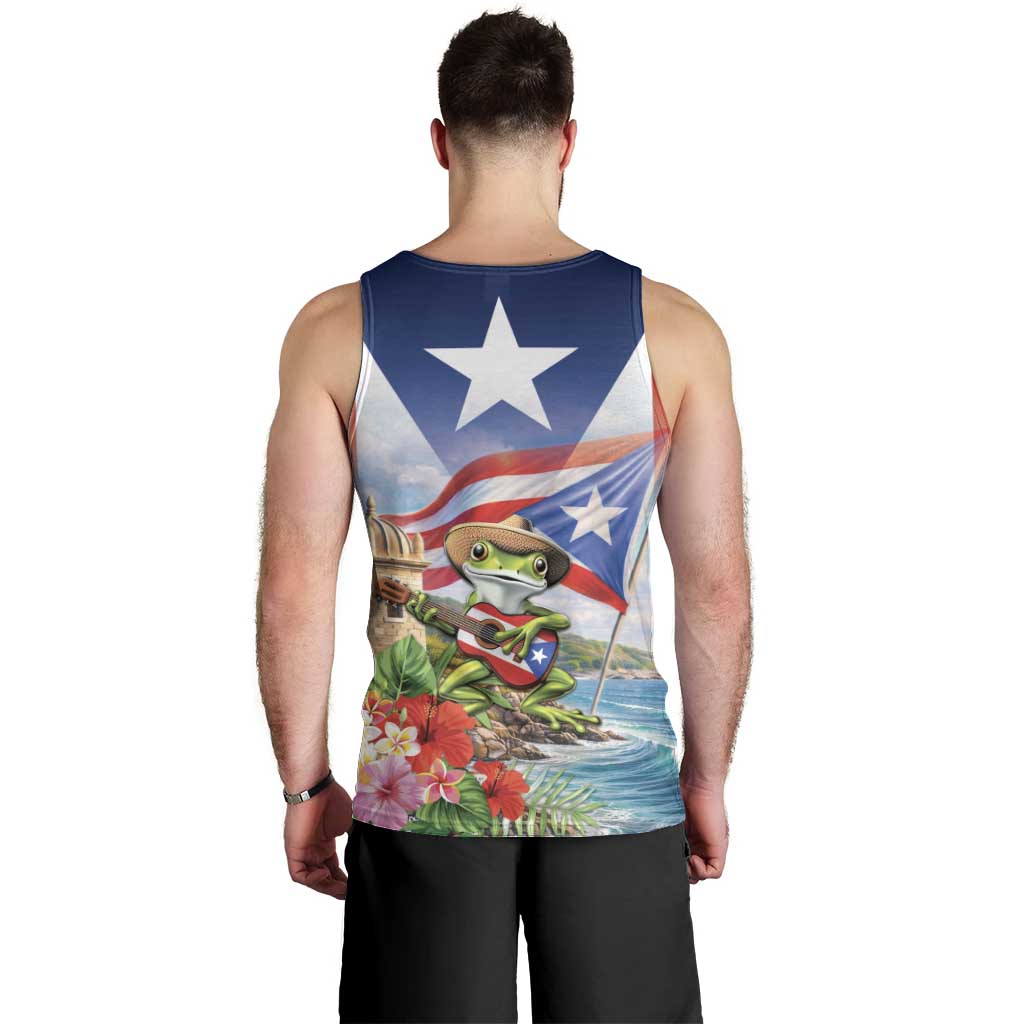 Puerto Rico Coqui Frog Men Tank Top Happy Emancipation Day