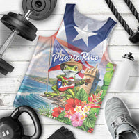 Puerto Rico Coqui Frog Men Tank Top Happy Emancipation Day