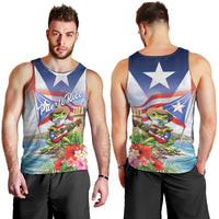 Puerto Rico Coqui Frog Men Tank Top Happy Emancipation Day
