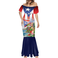 Puerto Rico Coqui Frog Mermaid Dress Happy Emancipation Day