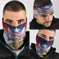 Puerto Rico Coqui Frog Neck Gaiter Happy Emancipation Day