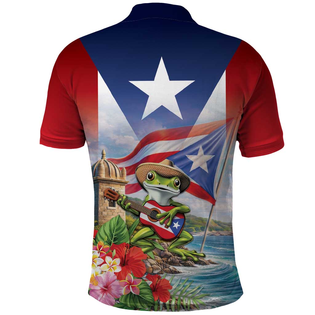 Puerto Rico Coqui Frog Polo Shirt Happy Emancipation Day