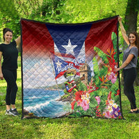 Puerto Rico Coqui Frog Quilt Happy Emancipation Day