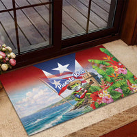 Puerto Rico Coqui Frog Rubber Doormat Happy Emancipation Day
