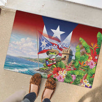 Puerto Rico Coqui Frog Rubber Doormat Happy Emancipation Day
