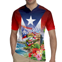 Puerto Rico Coqui Frog Rugby Jersey Happy Emancipation Day